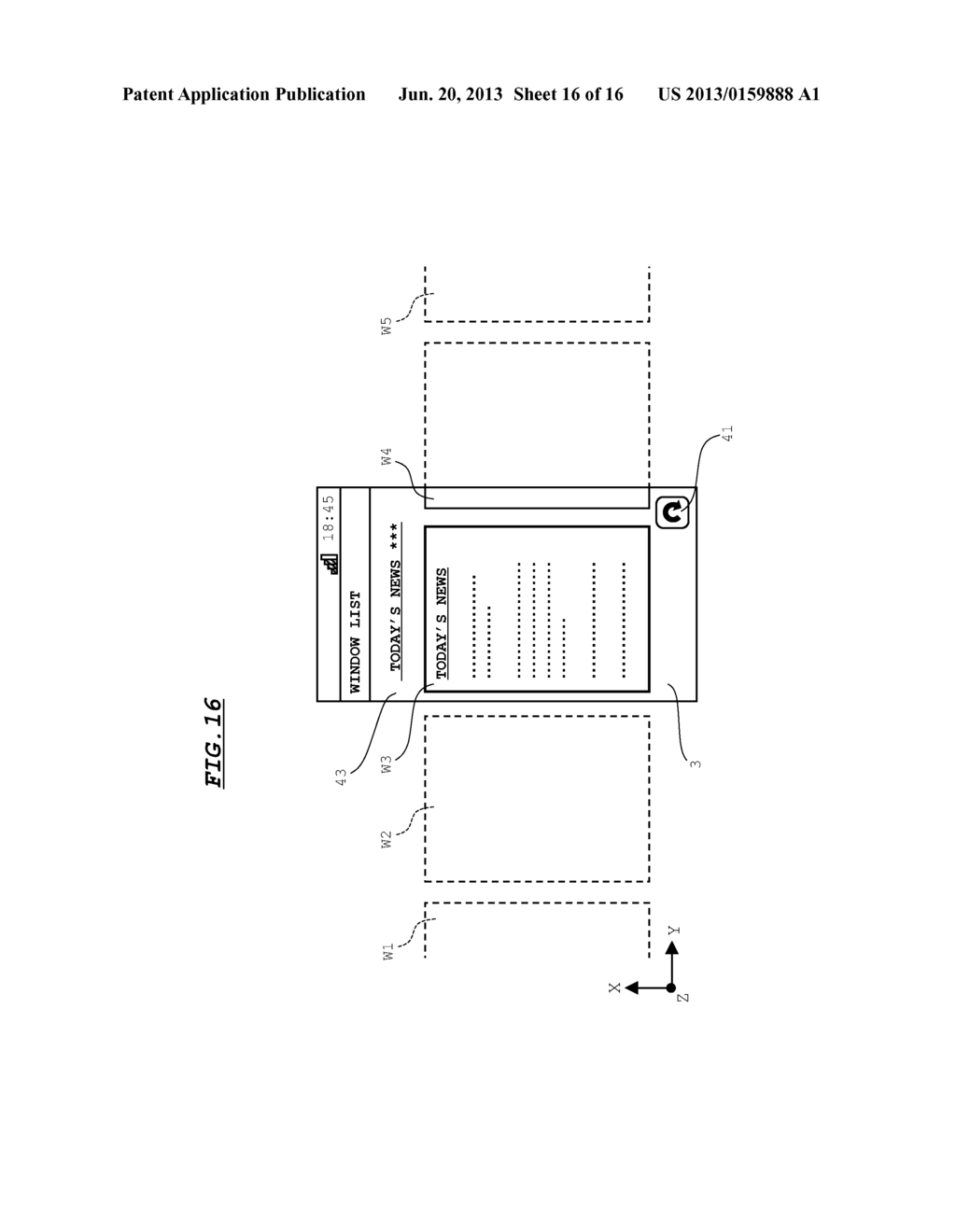 MOBILE TERMINAL DEVICE, STORAGE MEDIUM AND SCREEN UPDATING METHOD - diagram, schematic, and image 17