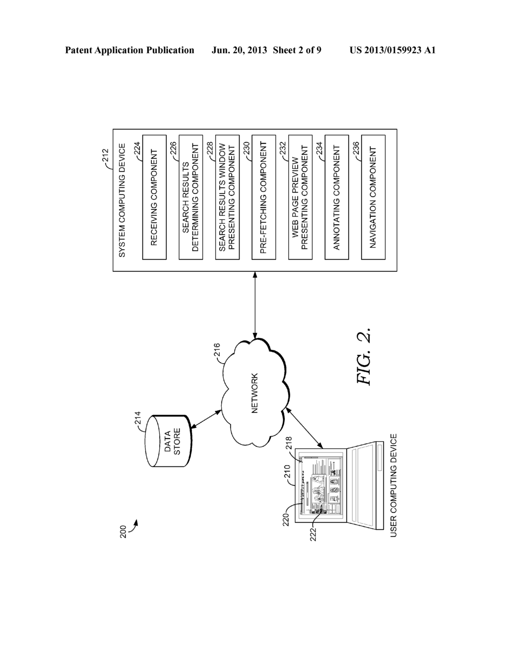 PREVIEWING WEB PAGES ASSOCIATED WITH SEARCH RESULTS - diagram, schematic, and image 03