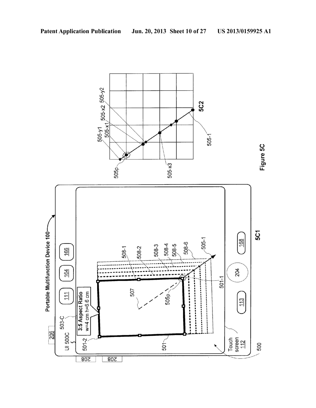 Device and Method for Resizing User Interface Content - diagram, schematic, and image 11