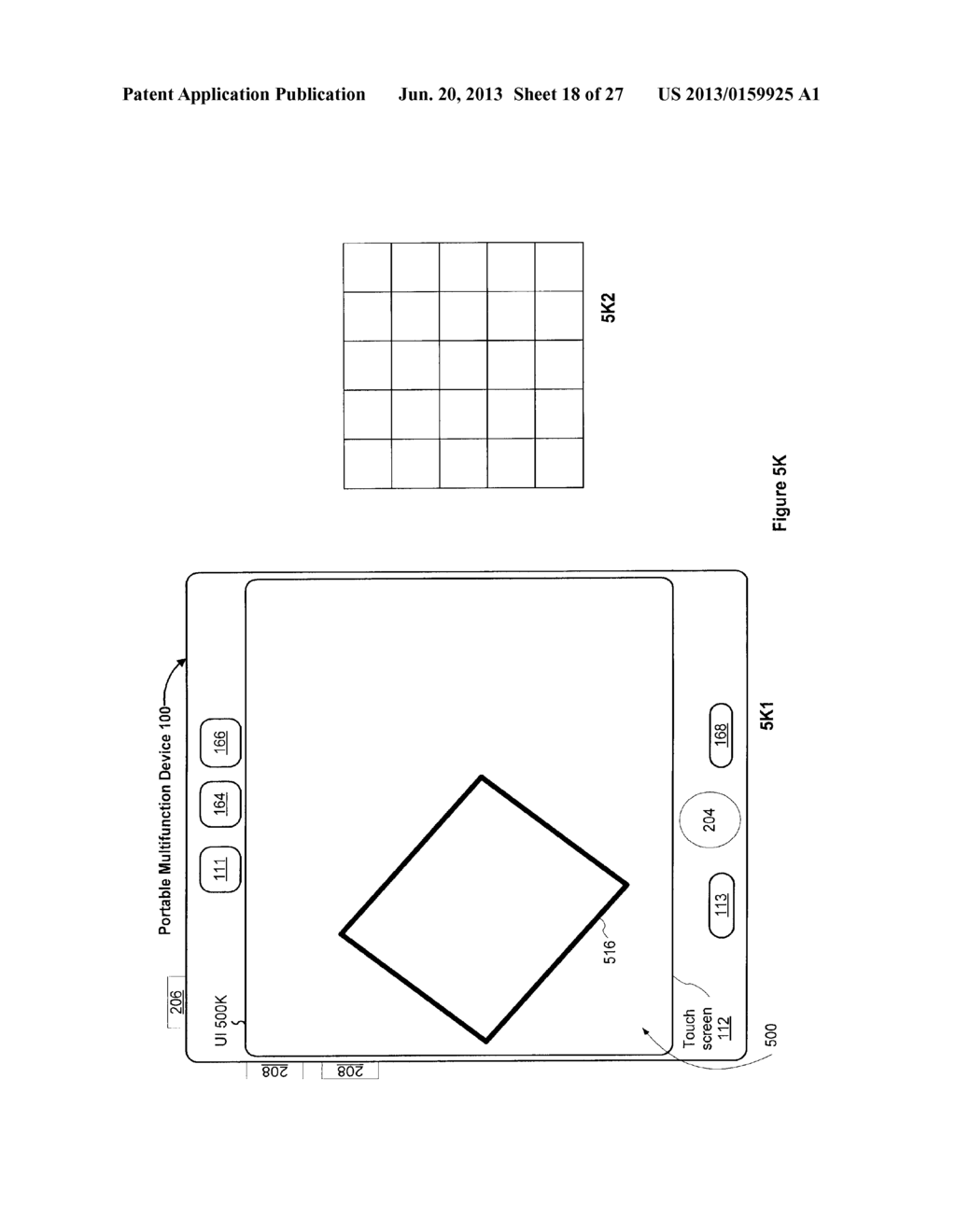 Device and Method for Resizing User Interface Content - diagram, schematic, and image 19