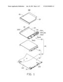 POSITIONING STRUCTURE FOR HOLDING OPTICAL DISK DRIVE AND ELECTRONIC DEVICE     USING THE SAME diagram and image