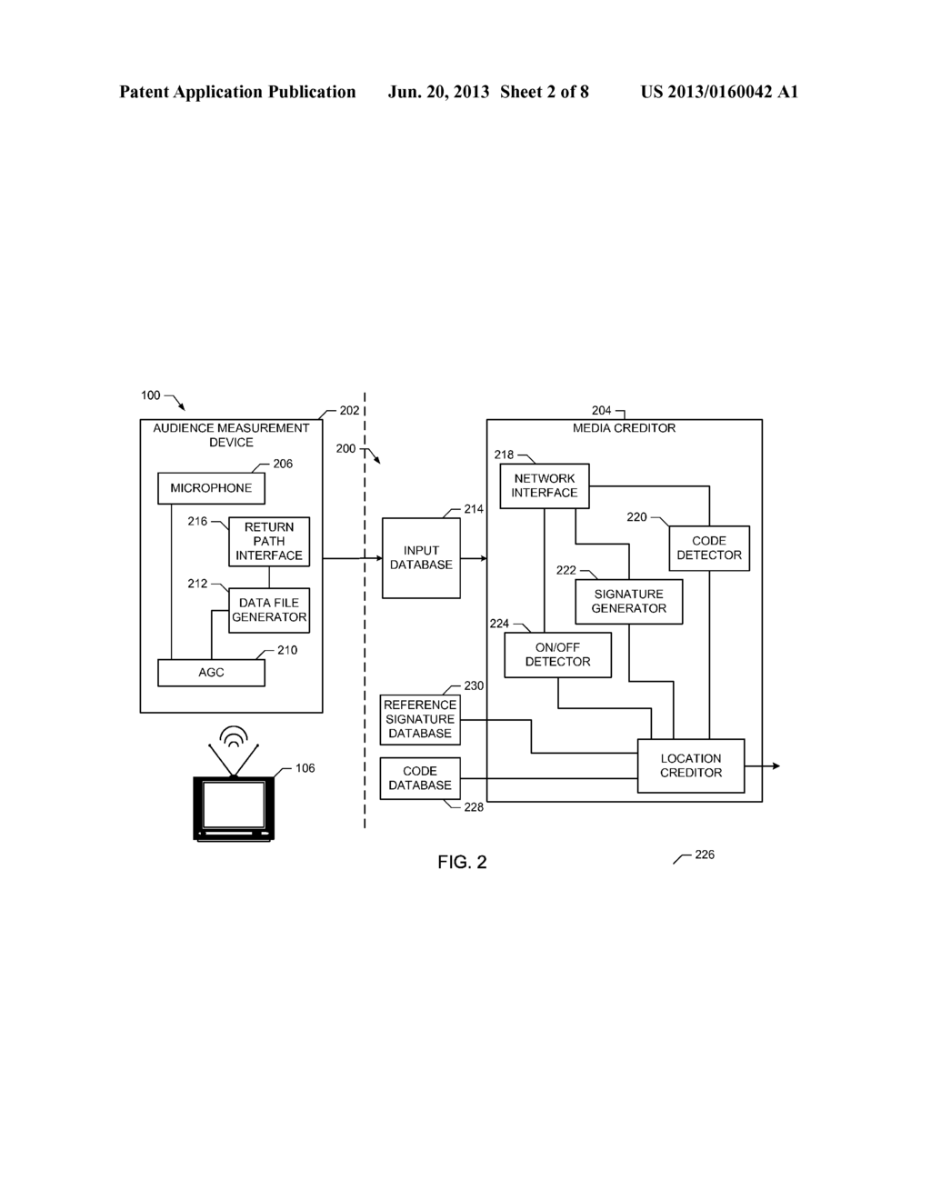 METHODS AND APPARATUS FOR CREDITING A MEDIA PRESENTATION DEVICE - diagram, schematic, and image 03