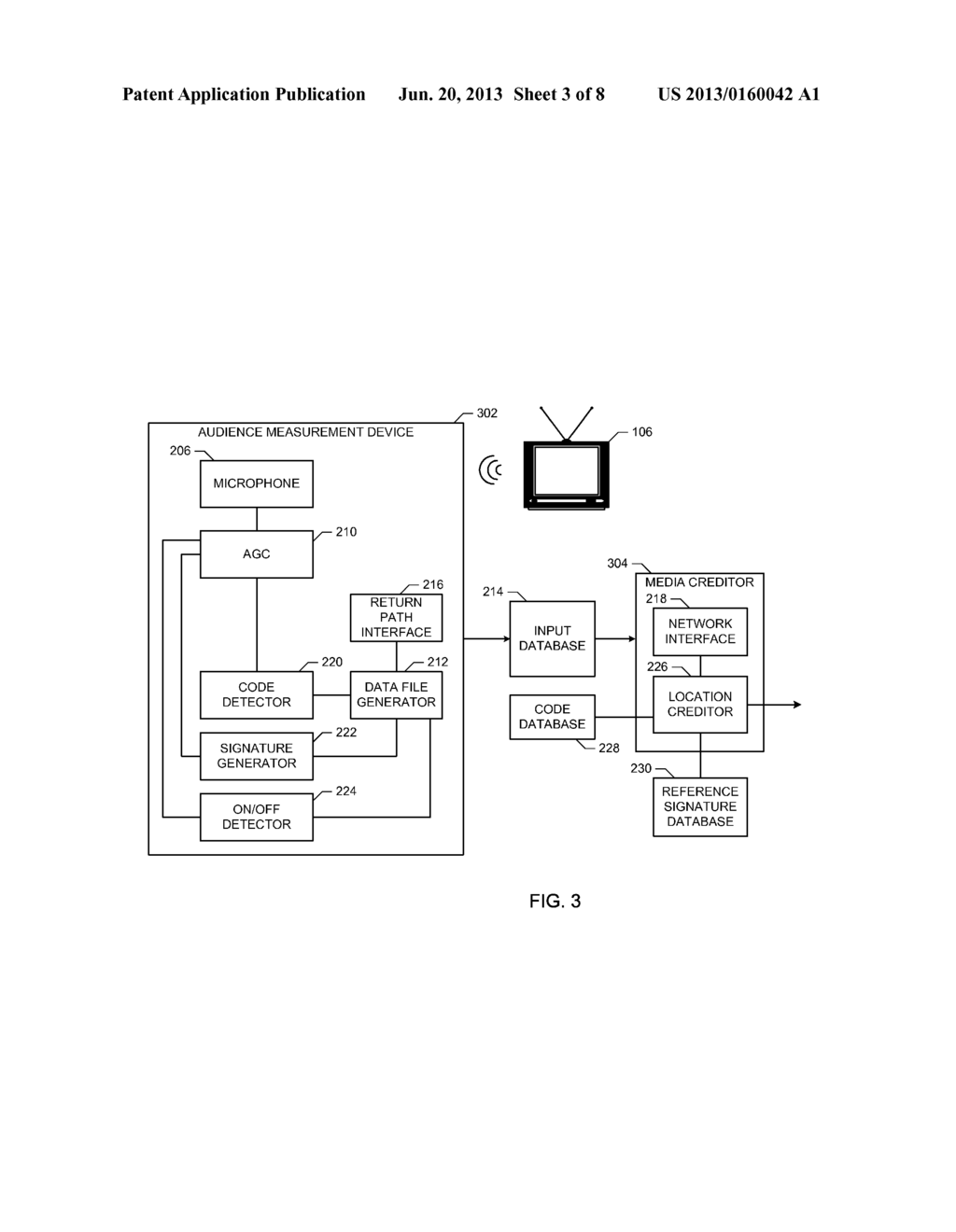 METHODS AND APPARATUS FOR CREDITING A MEDIA PRESENTATION DEVICE - diagram, schematic, and image 04