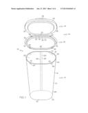 CONTAINER/LID ASSEMBLY diagram and image