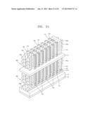 NON-VOLATILE MEMORY DEVICE HAVING STACKED STRUCTURE, AND MEMORY CARD AND     ELECTRONIC SYSTEM INCLUDING THE SAME diagram and image