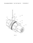 HAND TIGHTENED HYDRAULIC FITTING diagram and image