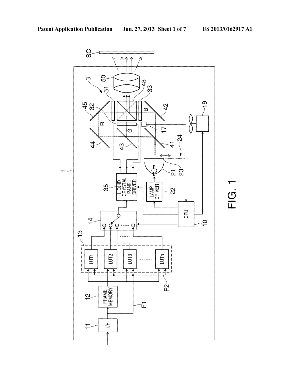 PROJECTOR AND METHOD FOR CONTROLLING PROJECTOR - diagram, schematic, and image 02