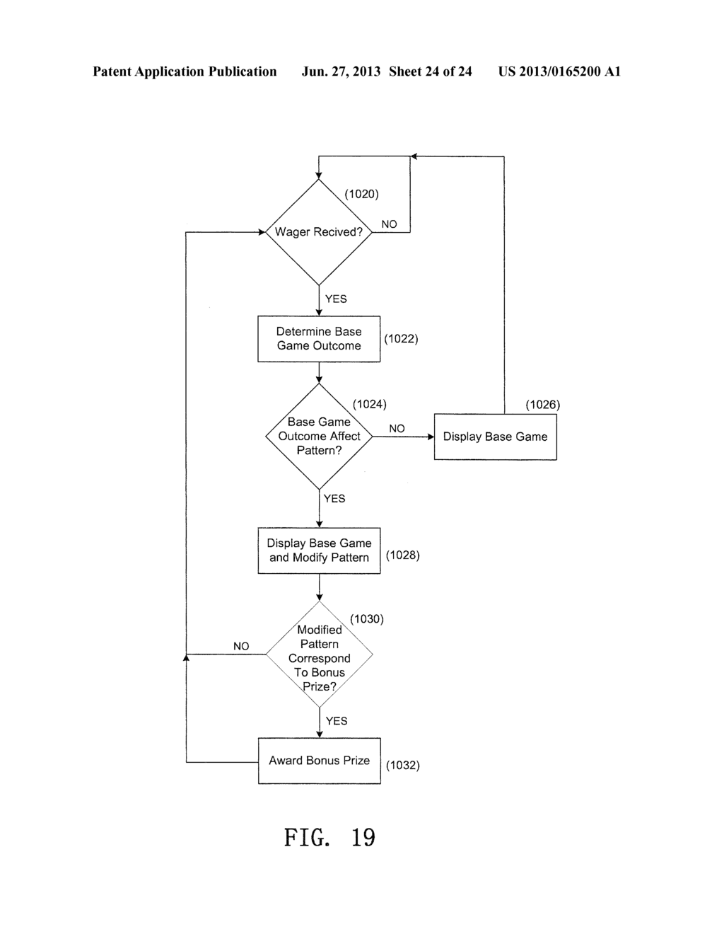 GAMING DEVICE WITH PATTERN DISPLAY - diagram, schematic, and image 25