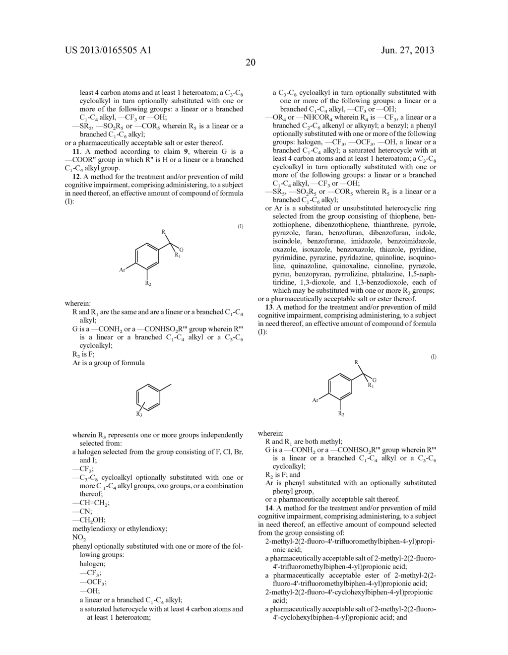 1-PHENYLALKANECARBOXYLIC ACID DERIVATIVES FOR THE TREATMENT OF COGNITIVE     IMPAIRMENT - diagram, schematic, and image 21