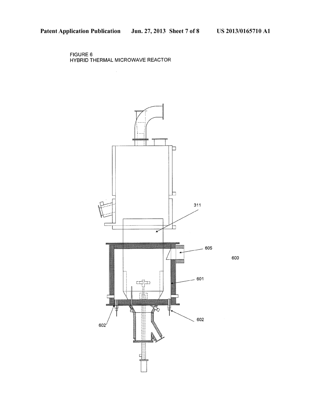 METHOD AND APPARATUS FOR MICROWAVE DEPOLYMERIZATION OF HYDROCARBON     FEEDSTOCKS - diagram, schematic, and image 08