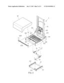 Massage Chair for a Foot Massager diagram and image