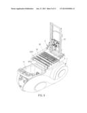 Massage Chair for a Foot Massager diagram and image