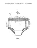 REFASTENABLE DISPOSABLE GARMENT HAVING A CURLED EDGE, AND PROCESS FOR     MAKING SAME diagram and image