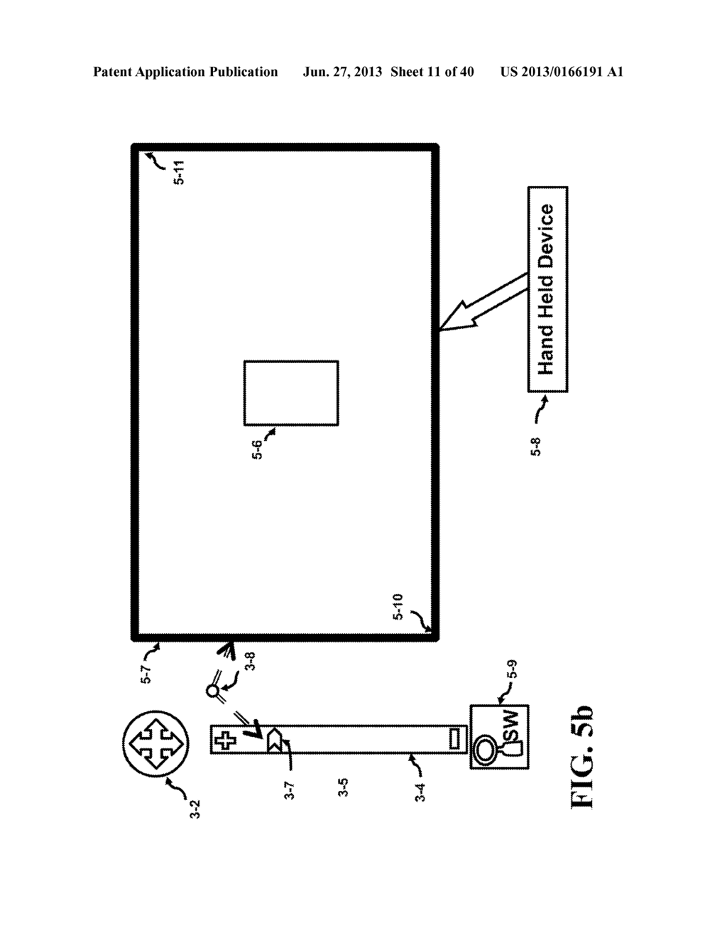 Method and Apparatus of Physically Moving a Portable Unit to View an Image     of a Stationary Map - diagram, schematic, and image 12