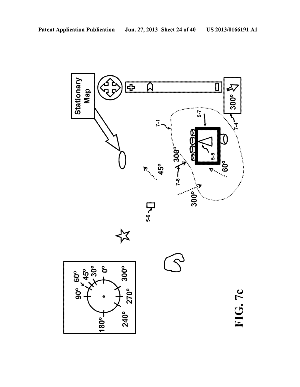 Method and Apparatus of Physically Moving a Portable Unit to View an Image     of a Stationary Map - diagram, schematic, and image 25