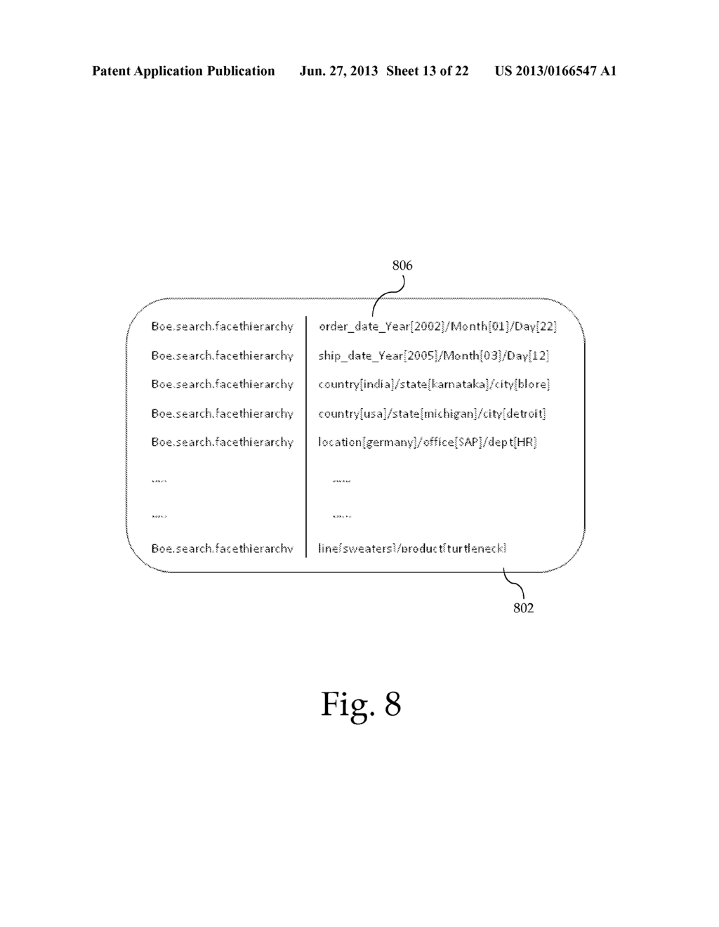 GENERATING DYNAMIC HIERARCHICAL FACETS FROM BUSINESS INTELLIGENCE     ARTIFACTS - diagram, schematic, and image 14