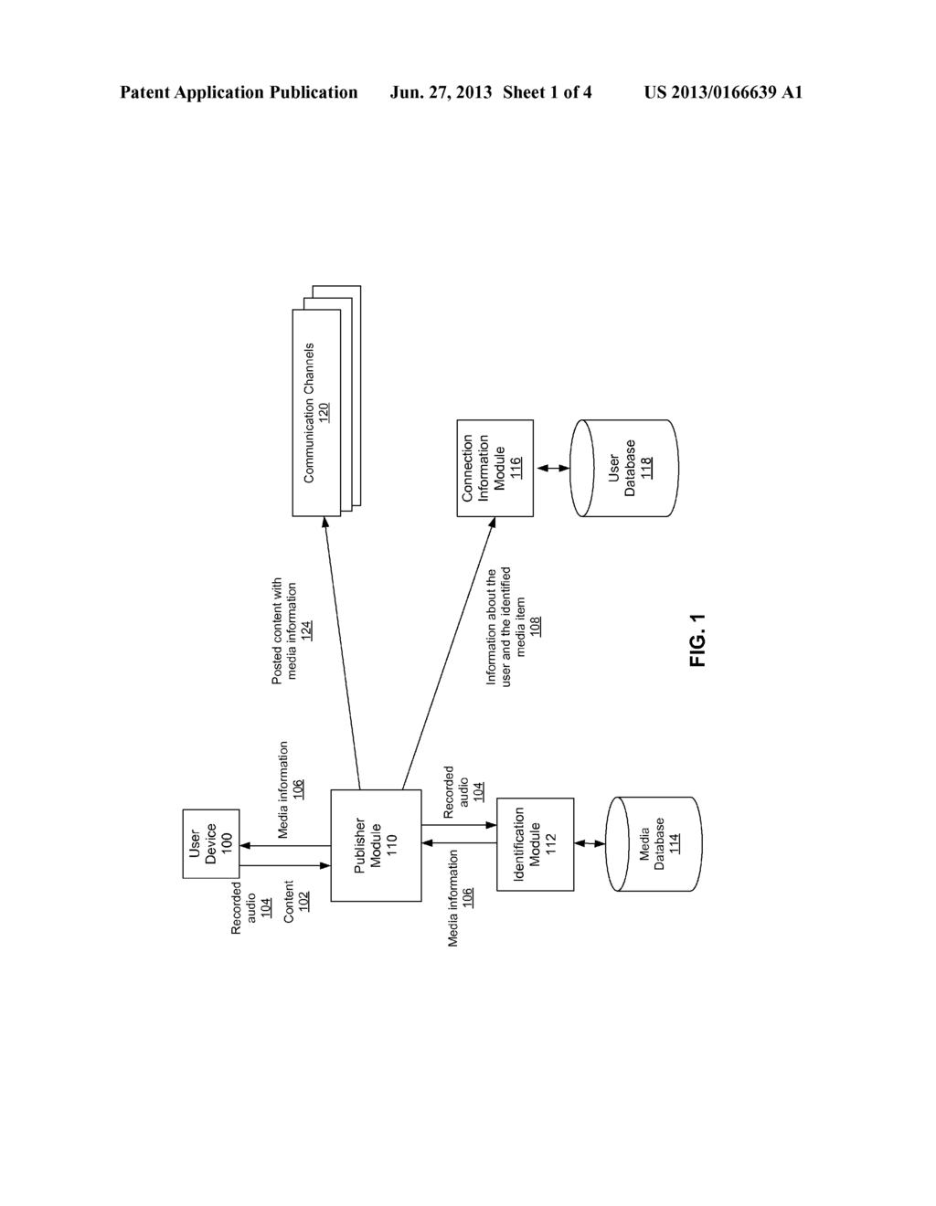 Tagging Posted Content in a Social Networking System with Media     Information - diagram, schematic, and image 02