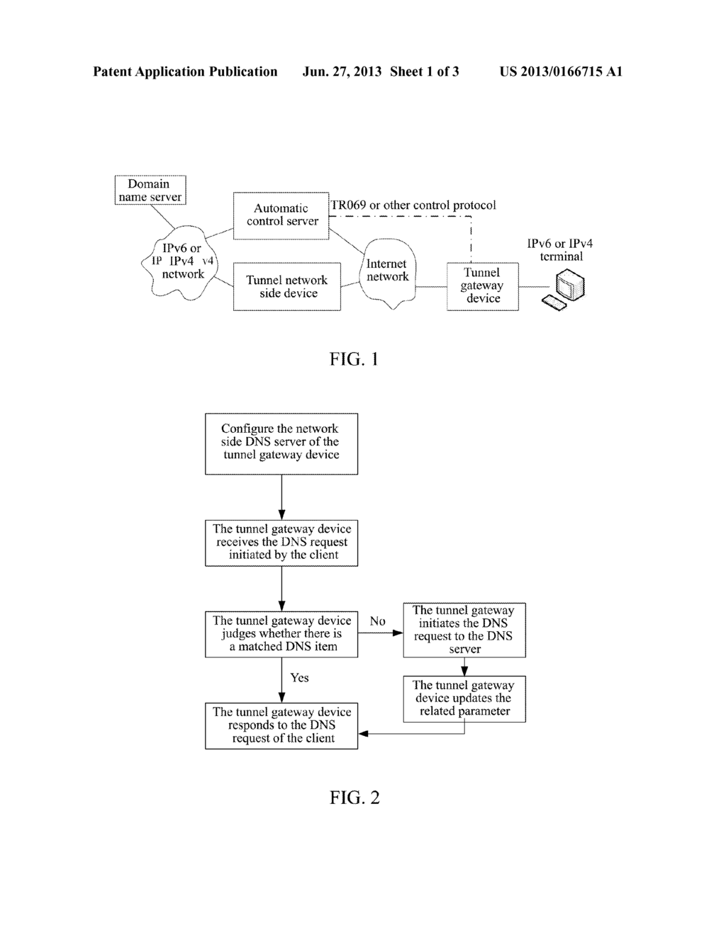 METHOD FOR OBTAINING DNS AND TUNNEL GATEWAY DEVICE - diagram, schematic, and image 02