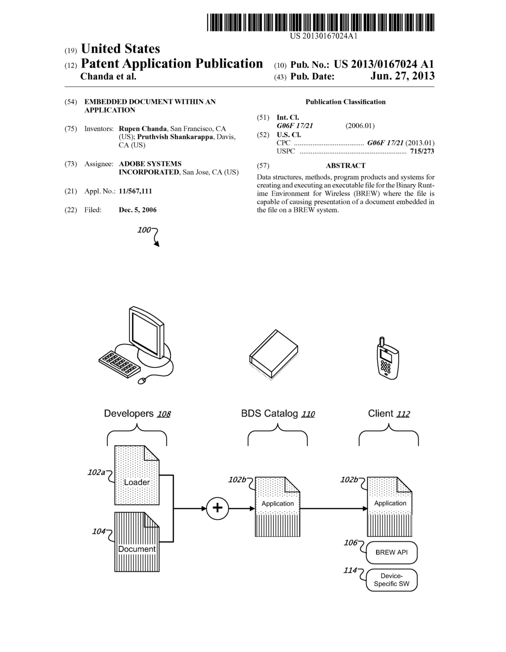 EMBEDDED DOCUMENT WITHIN AN APPLICATION - diagram, schematic, and image 01