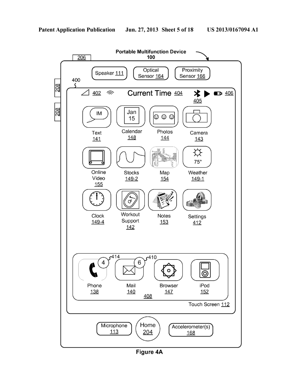 Device, Method, and Graphical User Interface for Selection of Views in a     Three-Dimensional Map Based on Gesture Inputs - diagram, schematic, and image 06