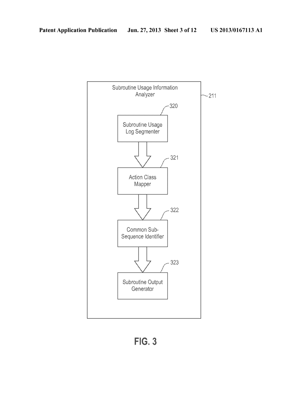 MAINTENANCE OF A SUBROUTINE REPOSITORY FOR AN APPLICATION UNDER TEST BASED     ON SUBROUTINE USAGE INFORMATION - diagram, schematic, and image 04