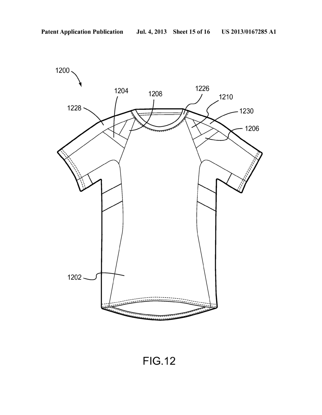 SHIRTS AND SHORTS HAVING ELASTIC AND NON-STRETCH PORTIONS AND BANDS TO     PROVIDE HIP AND POSTURE SUPPORT - diagram, schematic, and image 16