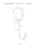 SHOWER CURTAIN FASTENER WITH INTEGRAL HOOK diagram and image