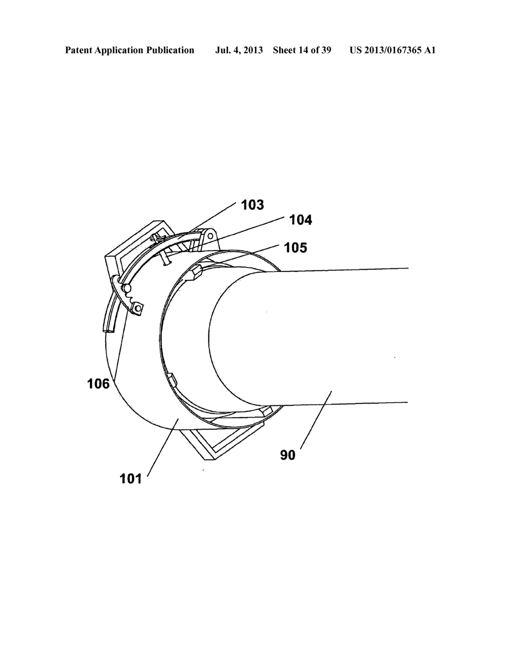 FIXTURES FOR PIPE INSTALLATION, SEALING AND SECURITY - diagram, schematic, and image 15