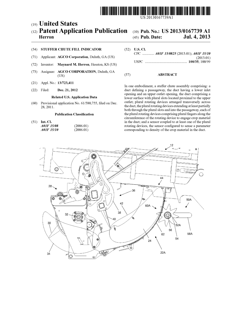 STUFFER CHUTE FILL INDICATOR - diagram, schematic, and image 01