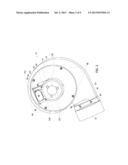 BLOWER FOR DOWNDRAFT COOKING APPLICATIONS AND ASSOCIATED METHOD OF USE diagram and image