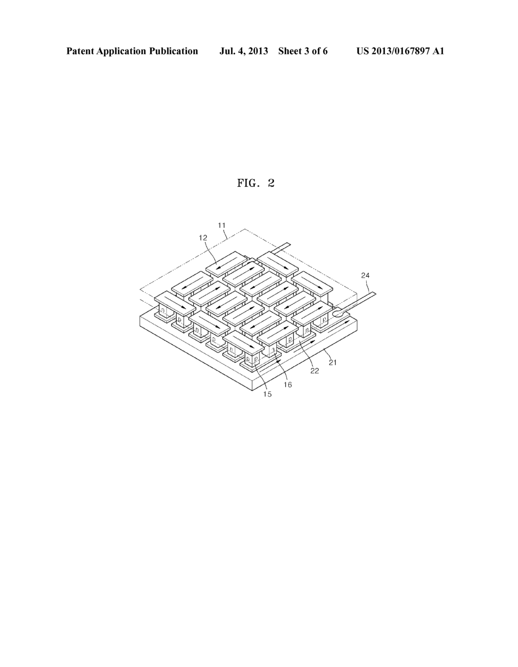 HETEROGENEOUS LAMINATE INCLUDING GRAPHENE, AND THERMOELECTRIC MATERIAL,     THERMOELECTRIC MODULE, AND THERMOELECTRIC APPARATUS INCLUDING THE     HETEROGENEOUS LAMINATE - diagram, schematic, and image 04