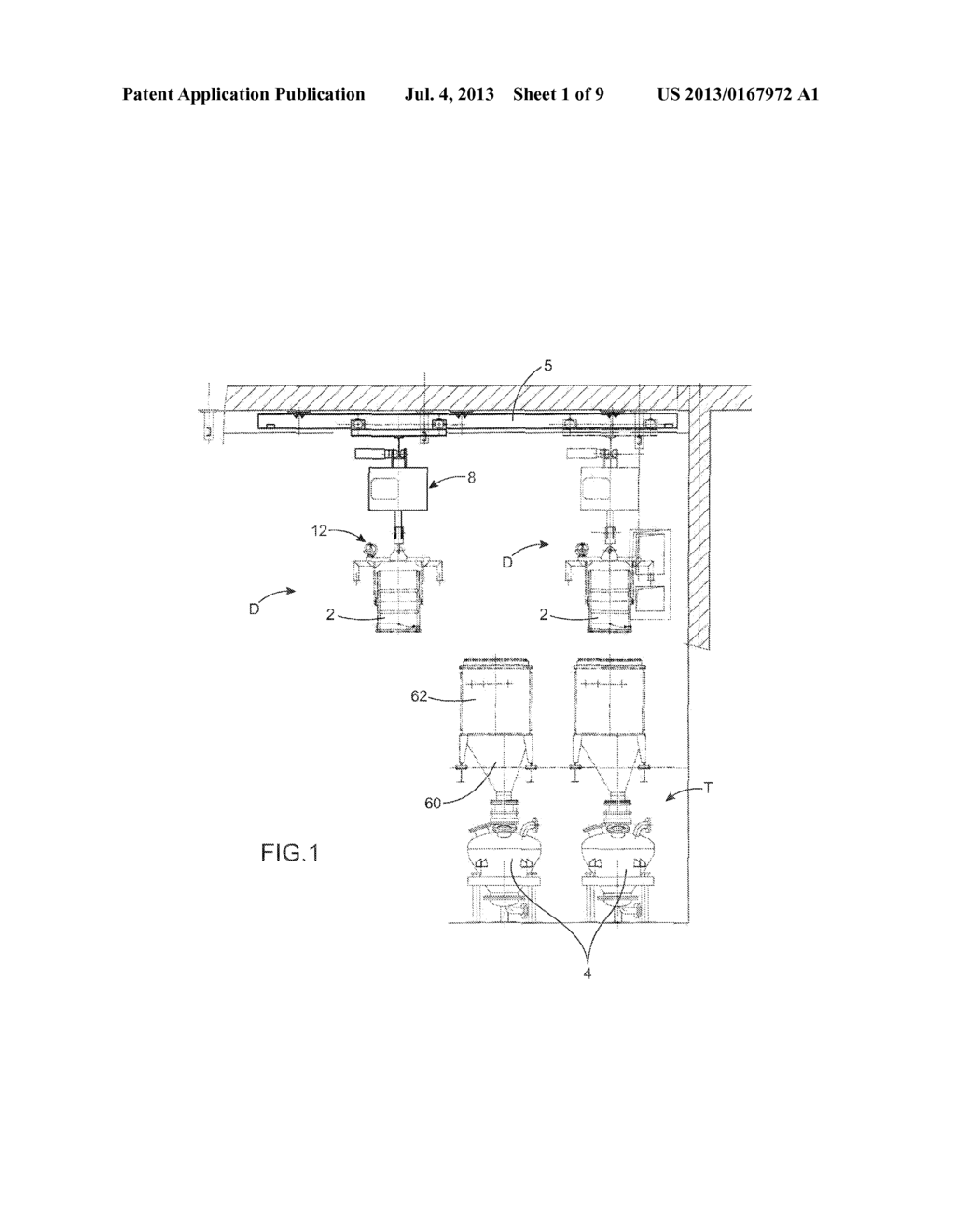 Device For Handling Drums, Equipment For Transferring Powder Material, And     Transfer Method - diagram, schematic, and image 02