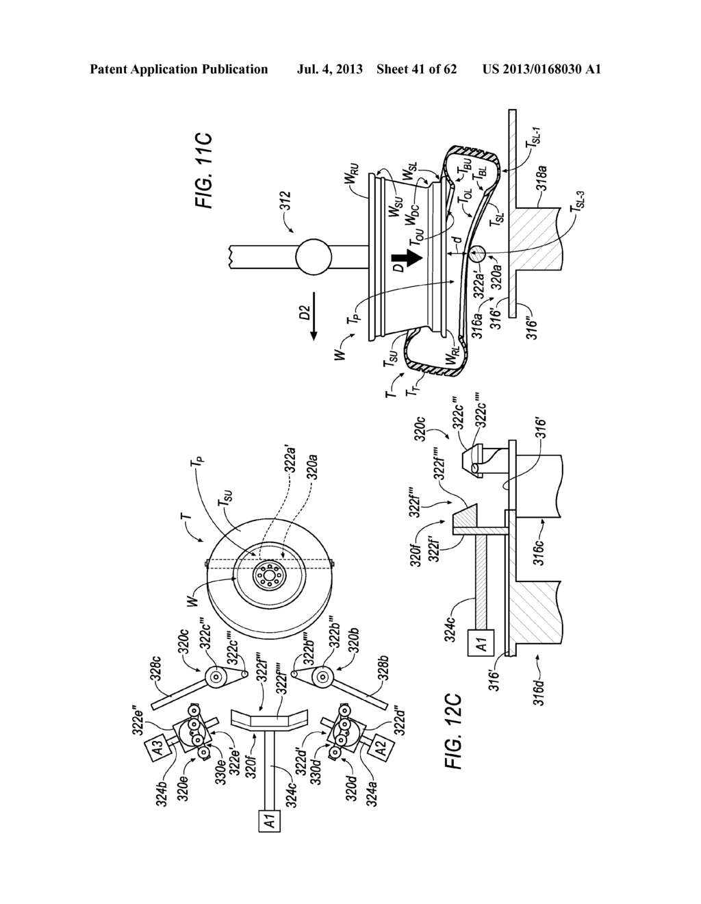 System and Method for Processing a Tire-Wheel Assembly - diagram, schematic, and image 42