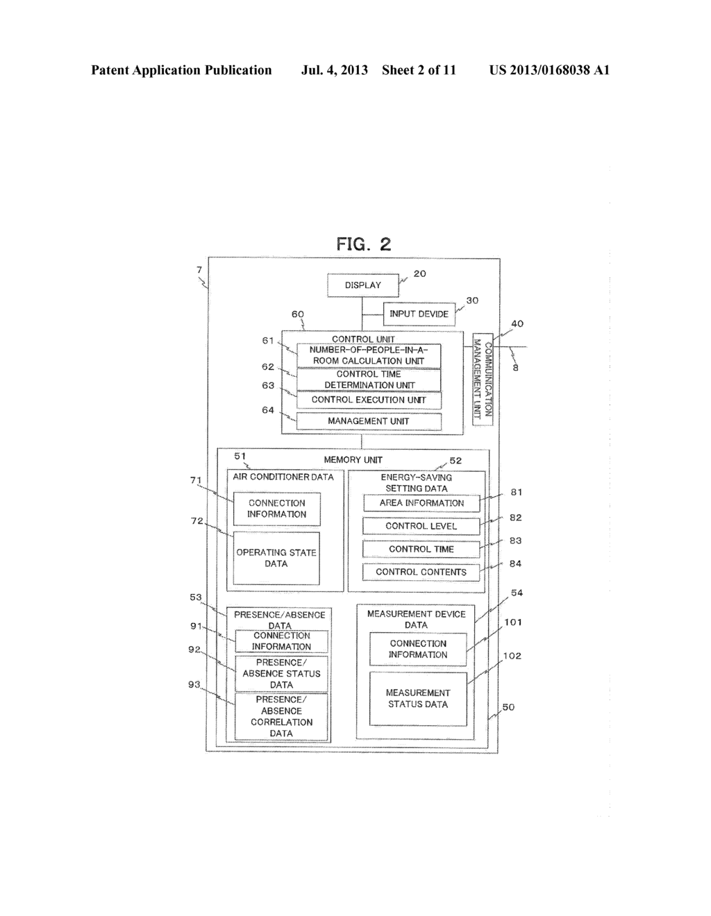 AIR CONDITIONER CONTROL DEVICE, AIR CONDITIONER CONTROL METHOD, AND     PROGRAM - diagram, schematic, and image 03