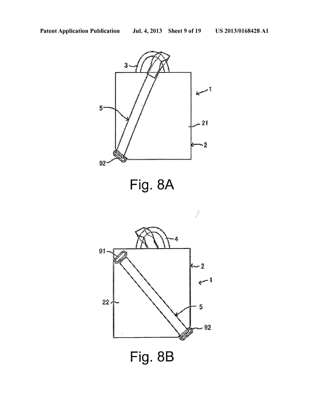 SLING BAG WITH STRAP FASTENING ARRANGEMENT - diagram, schematic, and image 10