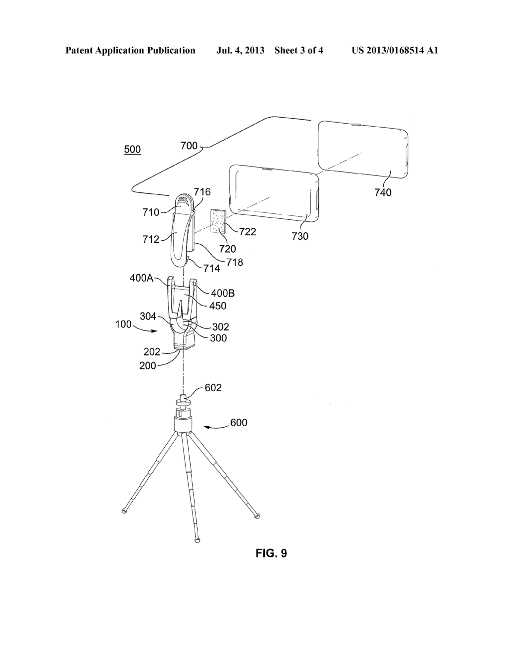 ADAPTER APPARATUS FOR PORTABLE HANDHELD DEVICE - diagram, schematic, and image 04