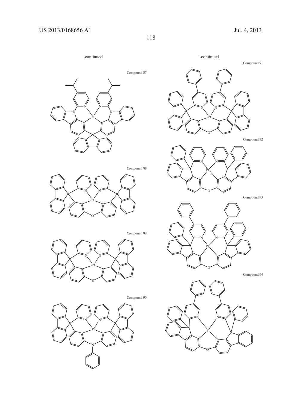 CYCLOMETALLATED TETRADENTATE PLATINUM COMPLEXES - diagram, schematic, and image 122