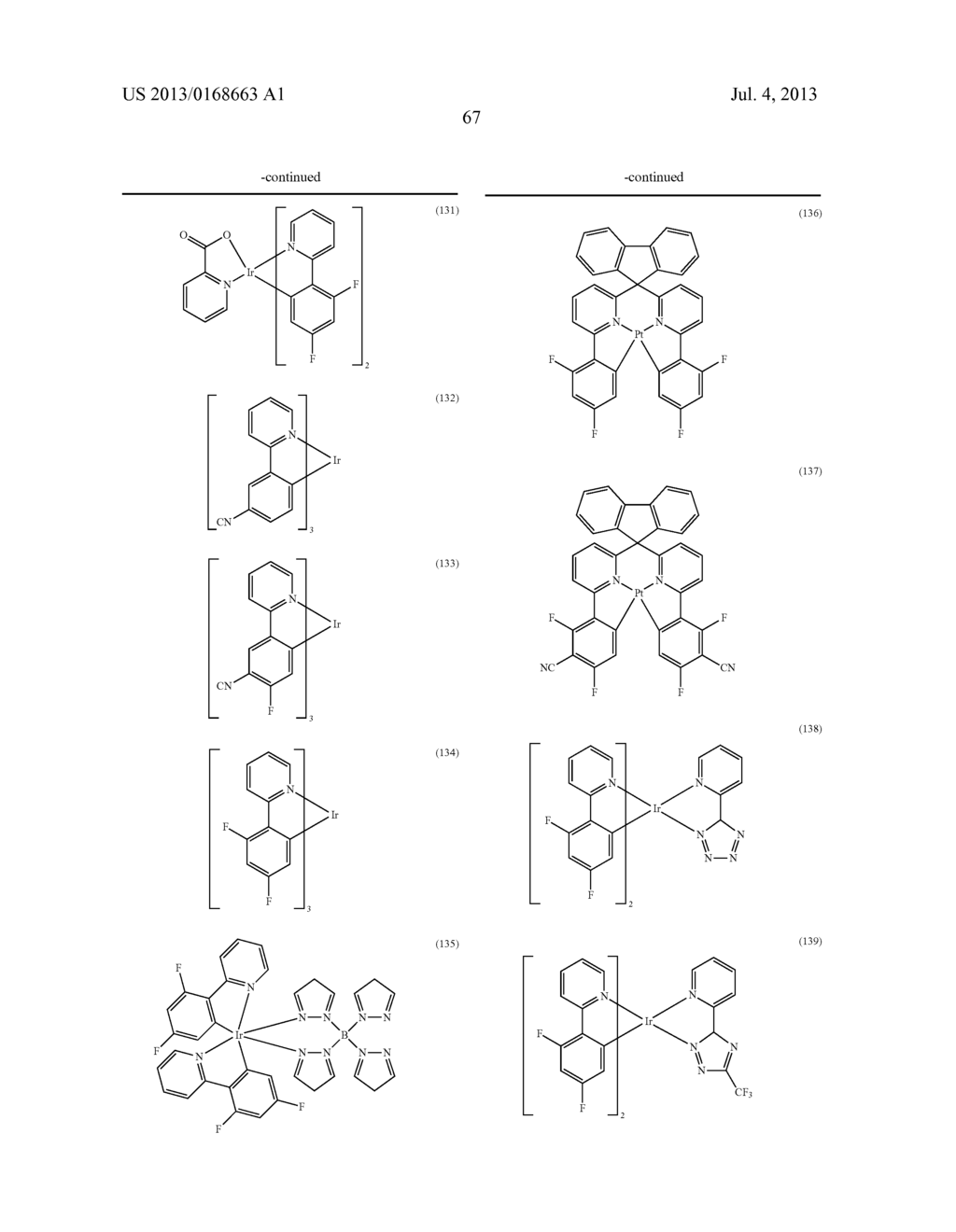 ORGANIC ELECTROLUMINESCENT DEVICE - diagram, schematic, and image 72