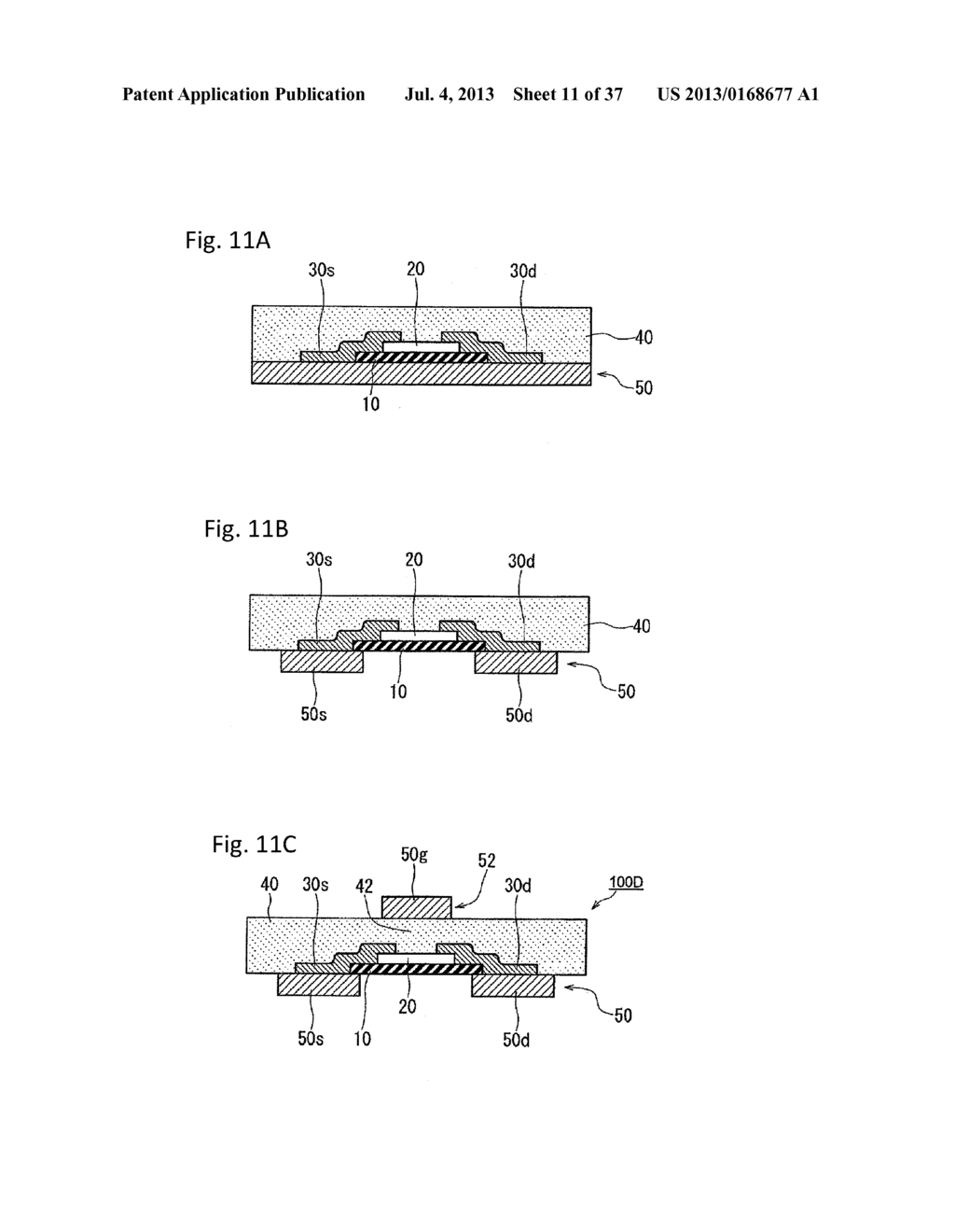 FLEXIBLE SEMICONDUCTOR DEVICE AND METHOD FOR MANUFACTURING SAME - diagram, schematic, and image 12