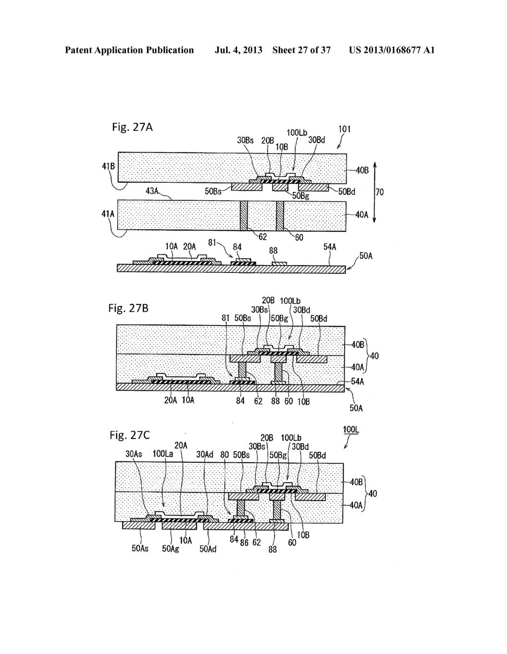 FLEXIBLE SEMICONDUCTOR DEVICE AND METHOD FOR MANUFACTURING SAME - diagram, schematic, and image 28