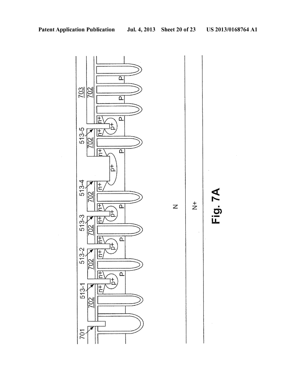 TRENCH SEMICONDUCTOR POWER DEVICE HAVING ACTIVE CELLS UNDER GATE METAL PAD - diagram, schematic, and image 21