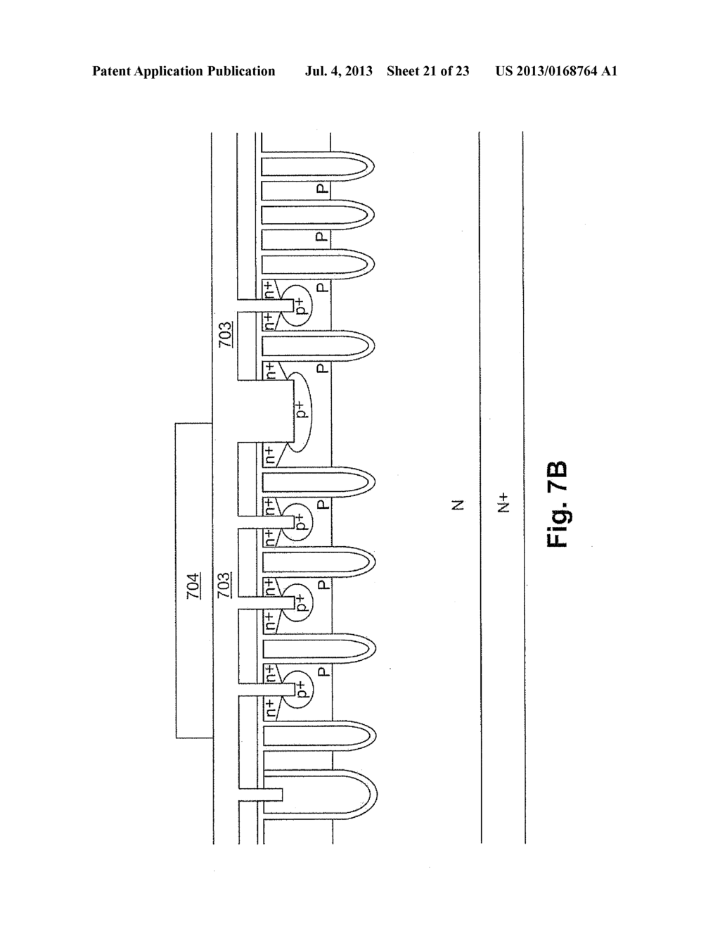 TRENCH SEMICONDUCTOR POWER DEVICE HAVING ACTIVE CELLS UNDER GATE METAL PAD - diagram, schematic, and image 22