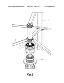 Vertical axis wind turbine diagram and image