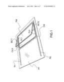 DEVICE FOR CLOSING OFF AN OPENING PROVIDED IN THE ROOF OF A MOTOR VEHICLE     AND WHICH IS CAPABLE OF BEING PLACED IN A PARTIALLY CLOSED OFF POSITION diagram and image