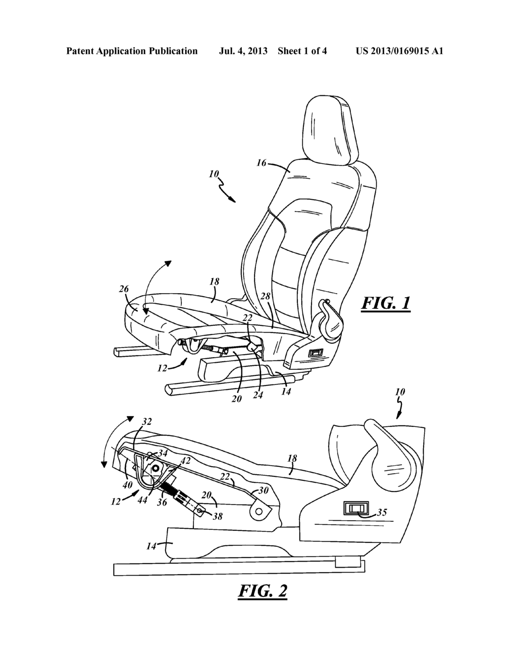 SEAT BOTTOM TILT DRIVE FOR VEHICLE SEAT - diagram, schematic, and image 02