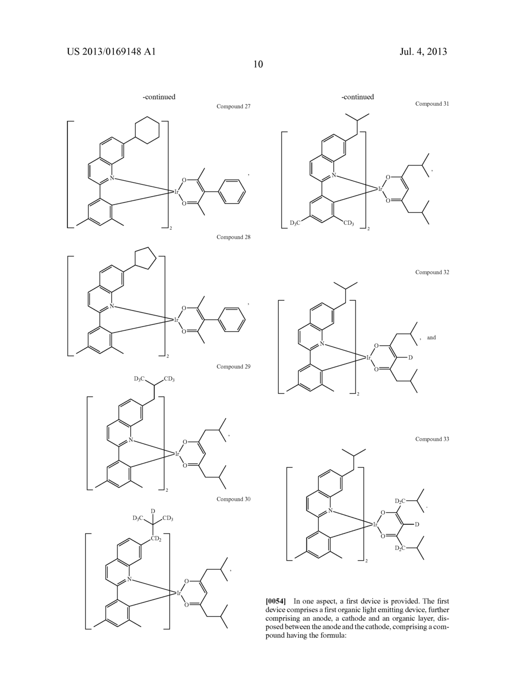 HIGHLY EFFICIENT PHOSPHORESCENT MATERIALS - diagram, schematic, and image 14