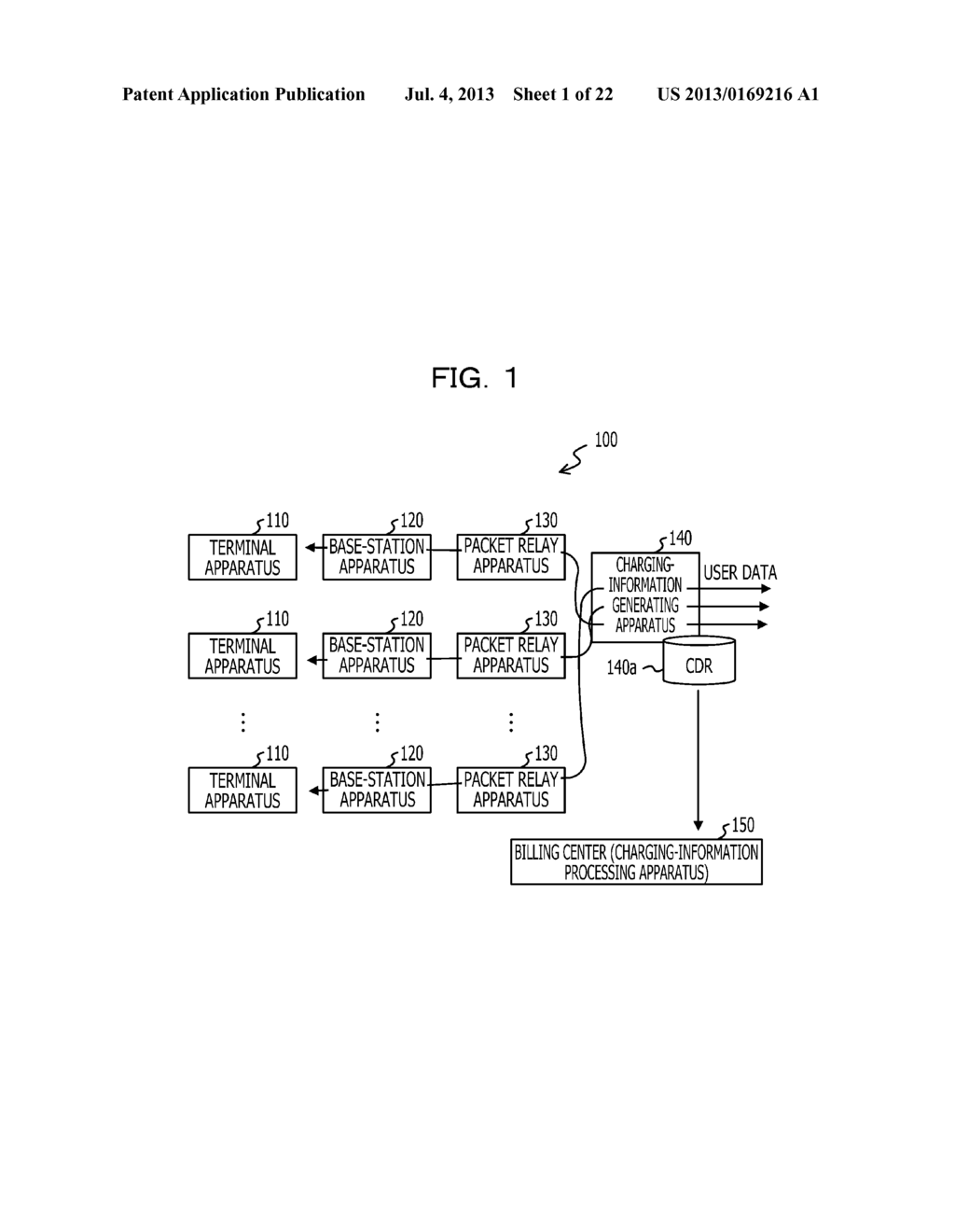 CHARGING SYSTEM, BASE-STATION APPARATUS, DATA RELAY APPARATUS,     CHARGING-INFORMATION PROCESSING APPARATUS, CHARGING-INFORMATION     GENERATING APPARATUS, AND CHARGING-INFORMATION MODIFYING METHOD - diagram, schematic, and image 02