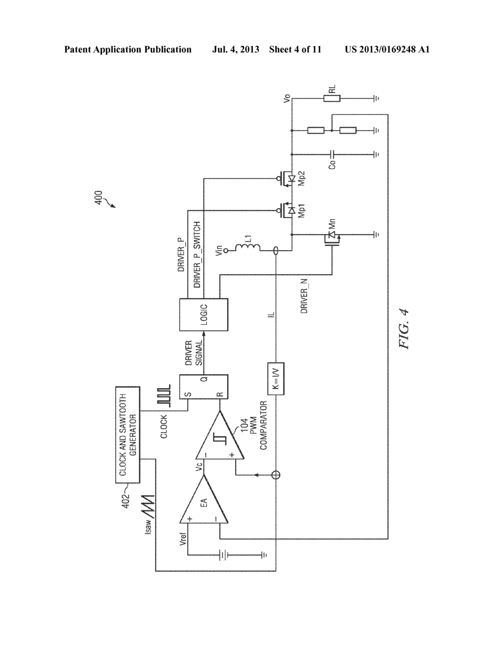 SYSTEM AND METHOD FOR CONTROLLING DCM-CCM OSCILLATION IN A     CURRENT-CONTROLLED SWITCHING MODE POWER SUPPLY CONVERTER - diagram, schematic, and image 05