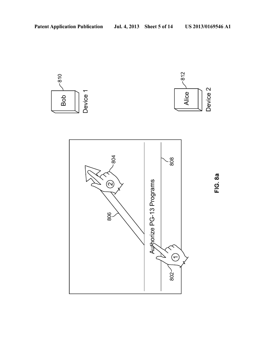 SYSTEMS AND METHODS FOR TRANSFERRING SETTINGS ACROSS DEVICES BASED ON USER     GESTURES - diagram, schematic, and image 06