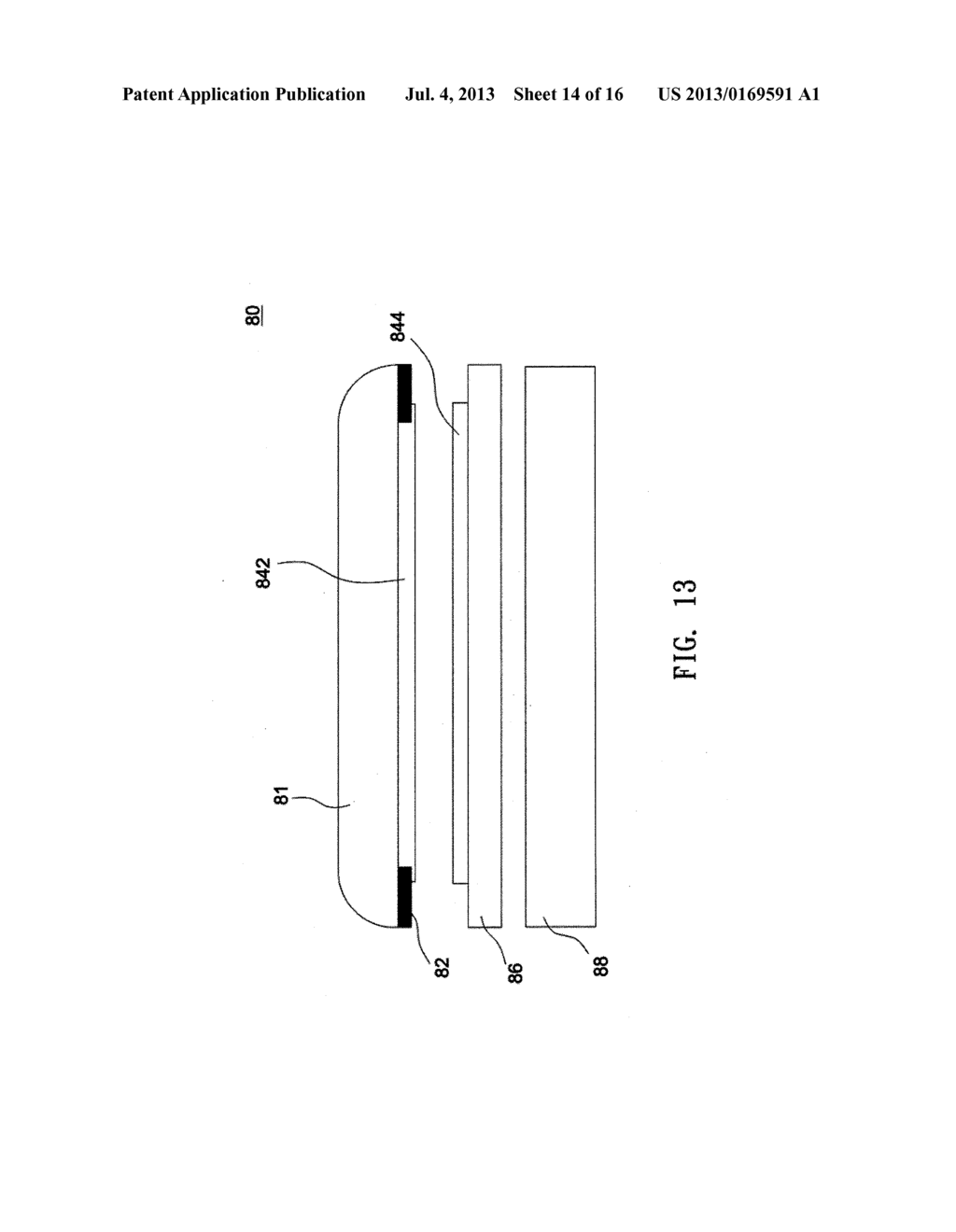 STRENGTHENED GLASS BLOCK, TOUCH-SENSITIVE DISPLAY DEVICE AND OLED DISPLAY     DEVICE - diagram, schematic, and image 15